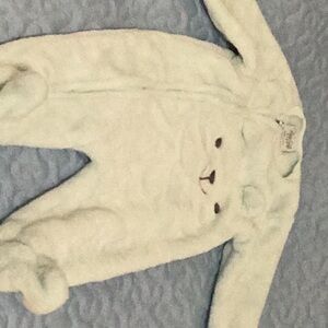 CozySleeper teddy soft blue size 3-6 months gently used.